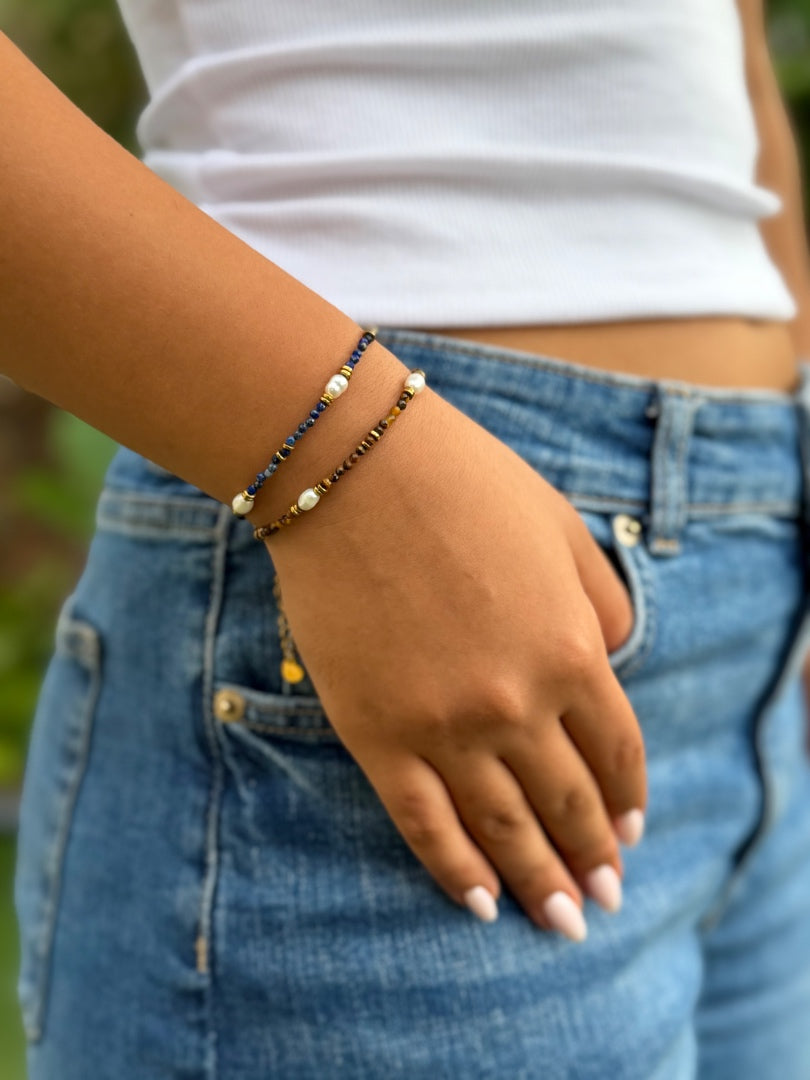 PEARL STONE BRACELET STAINLESS