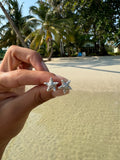 STAR FISH STUD SILVER EARING