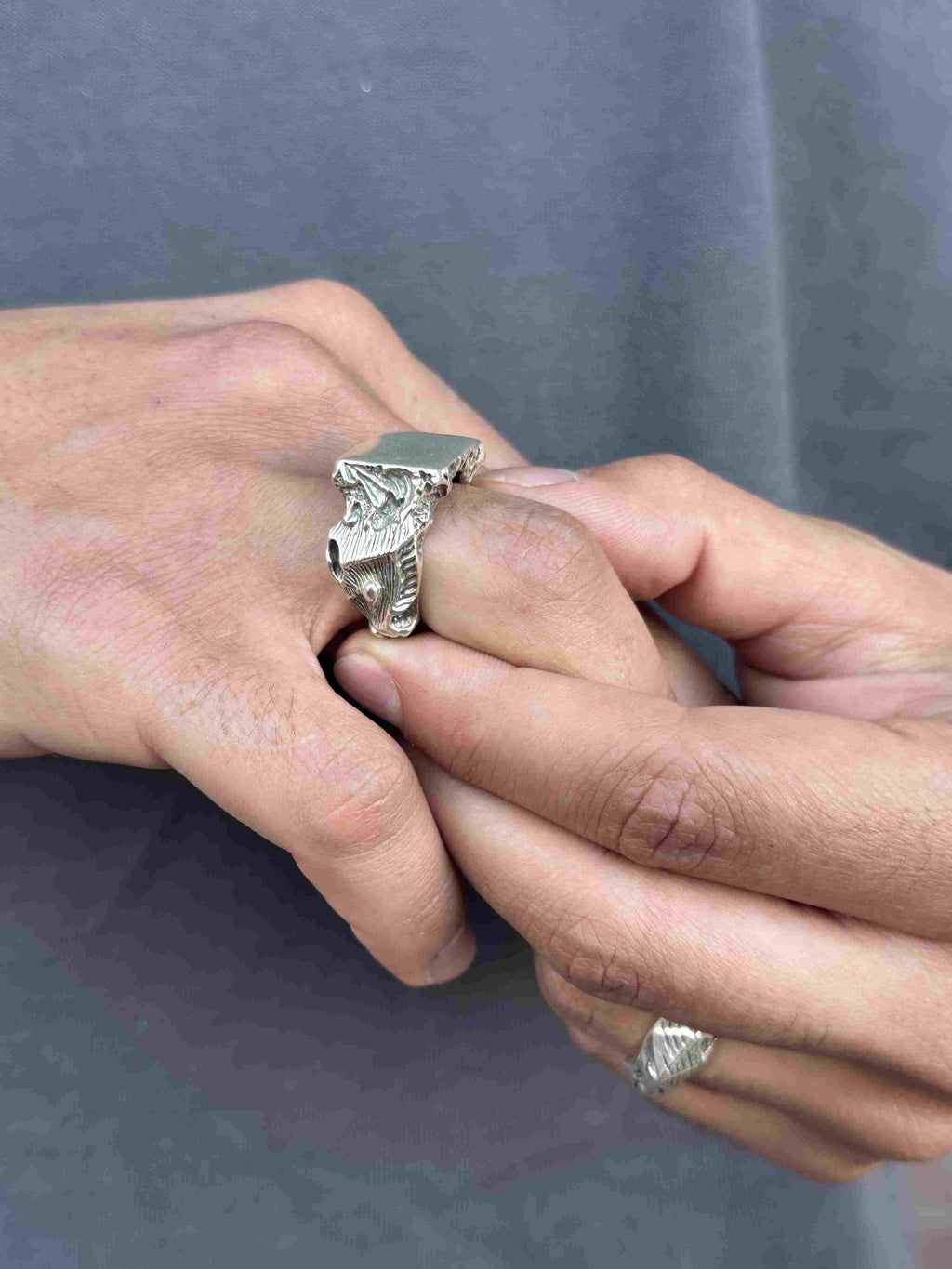 SILVER RING DRAGON
